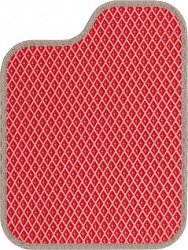 Great Wall H5  Ковры ЕВА Красный Бежевый, цвет Красный, цвет окантовки Бежевый