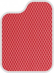 Great Wall H5  Ковры ЕВА Красный Белый, цвет Красный, цвет окантовки Белый
