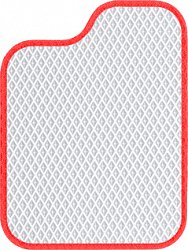Great Wall H5  Ковры ЕВА Белый Красный, цвет Белый, цвет окантовки Красный